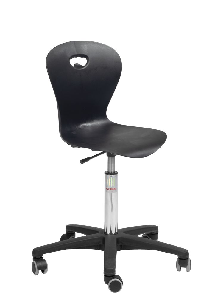 Studentenstuhl Mind mit Rollen, 3 Farben